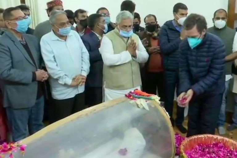 Congress Veteran, Ex-CM Motilal Vora Cremated with Full State Honours in Chhattisgarh’s Durg
