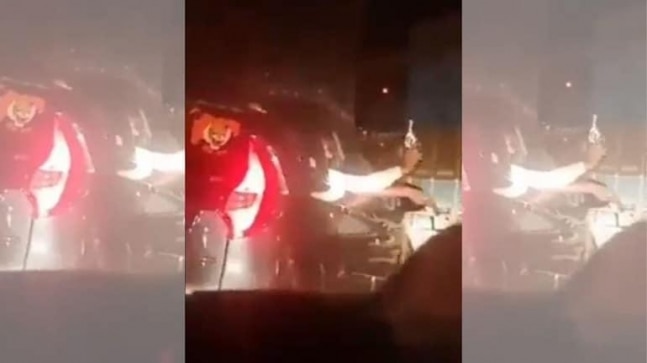 Mumbai-Pune express highway viral video has no link with Shiv Sena: Police