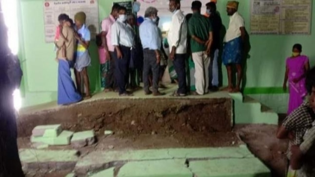 Ramp wall collapses during Amma clinic inauguration, Tamil Nadu minister escapes unhurt | Watch