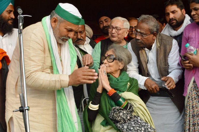 Country’s Benefit Lies in that of Farmers: Mahatma Gandhi’s Granddaughter Visits Protest Site in Ghazipur