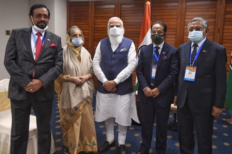 PM Modi Meets Political and Community Leaders, Pays Homage to Martyrs of Bangladesh War of Independence