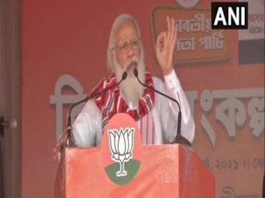 West Bengal Assembly Election 2021 LIVE Updates: Modi begins address in Kanthi; Suvendu Adhikari, father Sisir also present