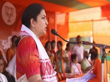 BJP’s Smriti Irani calls Congress ‘most corrupt party’, says it only shows dreams of development