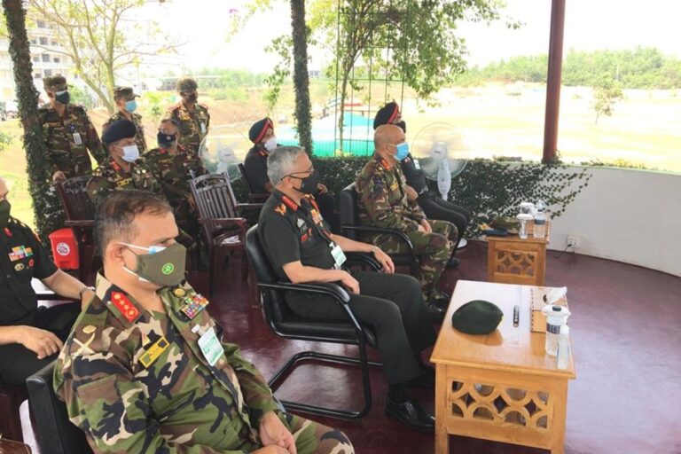 Army Chief Gen Naravane Interacts with Officers of Bangladesh Army