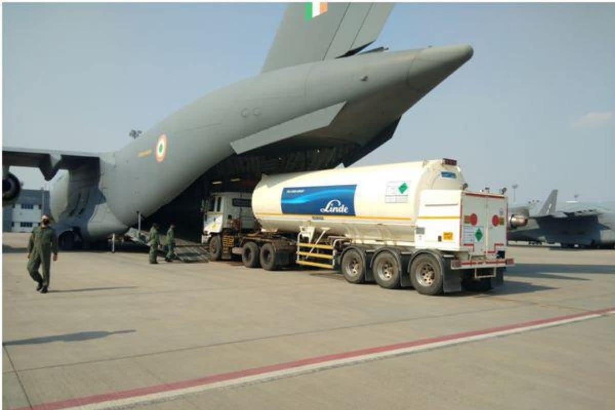 As Oxygen Crisis Deepens, IAF Engages In Airlifting O2 Container Trucks, Medical Facilities