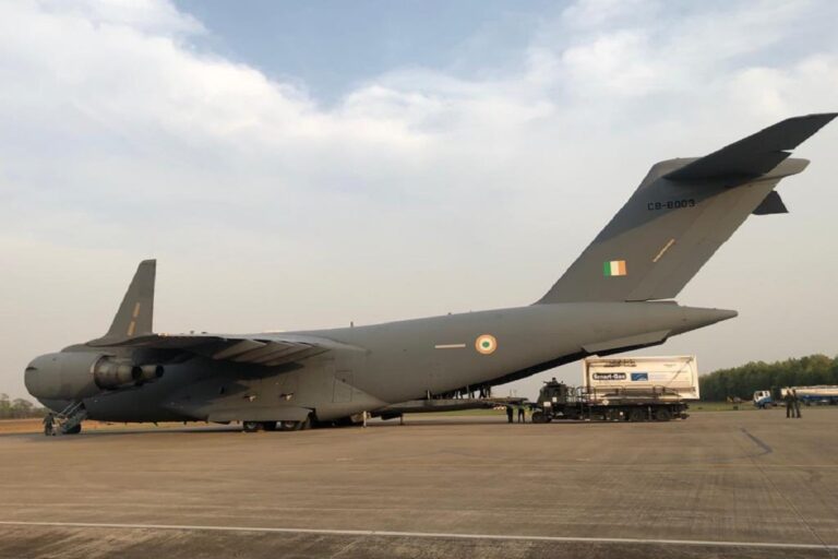 IAF Airlifts Four Empty Oxygen Tankers from Bangkok to Gujarat’s Jamnagar