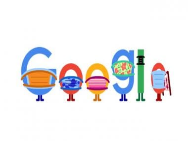 Google Doodle reminds us to wear a mask while practicing social distance