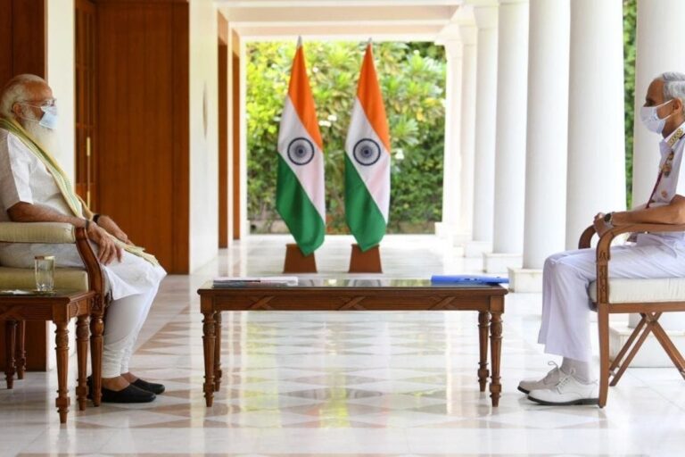 Have Offered Help to All State Administrations in Fighting Covid: Navy Chief to PM Modi