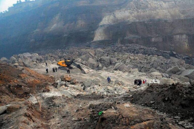 Rescue Personnel Using Hooks, Ropes, Crane to Reach Trapped Miners in Meghalaya