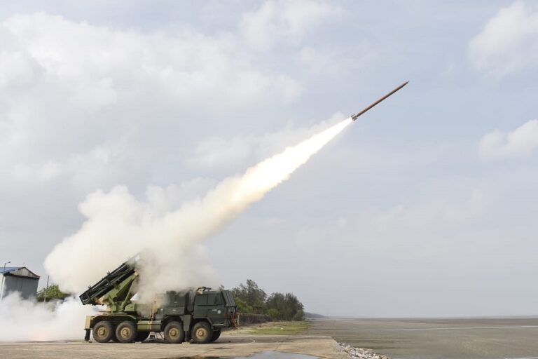 DRDO Successfully Test Fires Enhanced Version of Pinaka Rockets in Odisha’s Chandipur