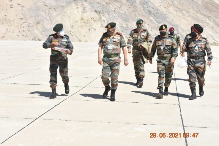 CDS Gen Bipin Rawat Visits Forward Posts Along LAC with China in Central Sector
