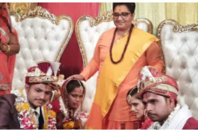 MP Pragya Thakur Marries off Two Girls from Poor Families, Shakes a Leg with Guests