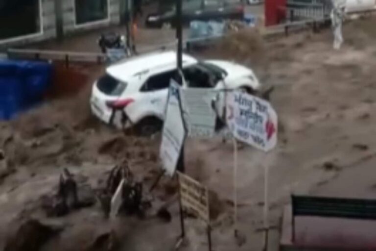 Cars Washed Away, Hotels Waterlogged as Heavy Rains Pound Himachal’s Dharamshala After Cloudburst