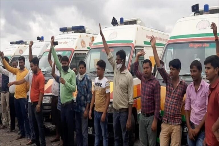 Ambulance Staff on Strike For Third Day in UP; 3,000 Sacked, FIRs Against 11