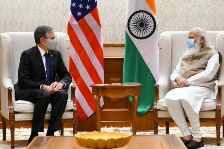 Blinken and PM Modi Discuss Efforts to Deepen US-India Global Partnership