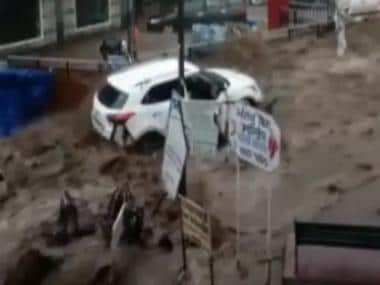 Watch: Cloudburst in Himachal Pradesh triggers flash floods in Dharamshala, causes damage in Bhagsu Nag