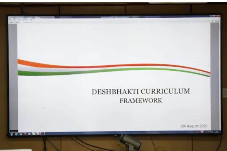 SCERT Adopts Delhi Government’s ‘Deshbhakti’ Curriculum