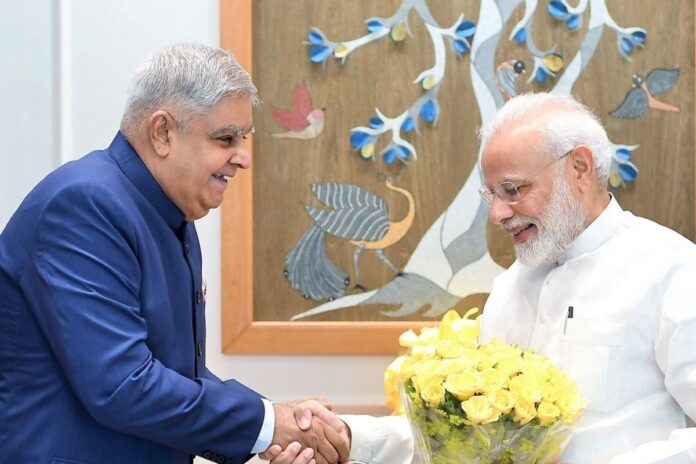 West Bengal Governor Jagdeep Dhankhar Meets PM Modi
