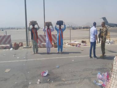 Afghanistan evacuation: Afghan Sikhs, Hindus along with 3 copies of Guru Granth Sahib flown in to India
