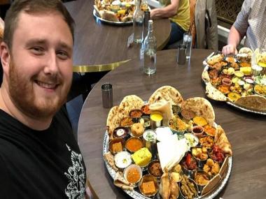 ‘Can you finish 7 kg food in an hour?’ Indian eatery in England offers grand thali challenge