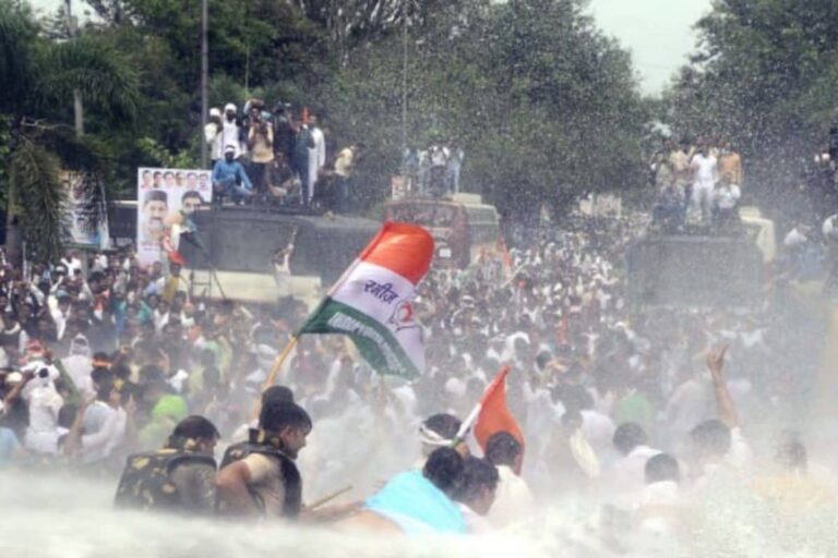 Water Cannons, Lathicharge as Youth Congress Protests Against Shivraj Chouhan Govt
