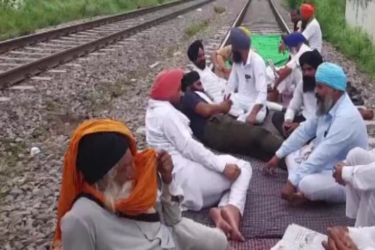 Farmers’ Protest in Punjab’s Jalandhar Hits Train Movement, Road Traffic for Second Day