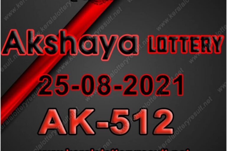 Kerala Akshaya AK-512 Lottery Result 2021 Live Updates: Check Winning Numbers for August 25