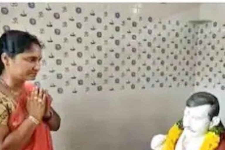 Andhra Woman Builds Temple in Late Husband’s Name, Worships His Statue to Keep Love Alive