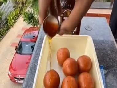 Gulab jamuns with Old Monk twist sends social media users into tizzy; watch viral video here