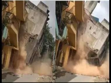 Building rented out to construction workers collapses in Bengaluru, no one injured