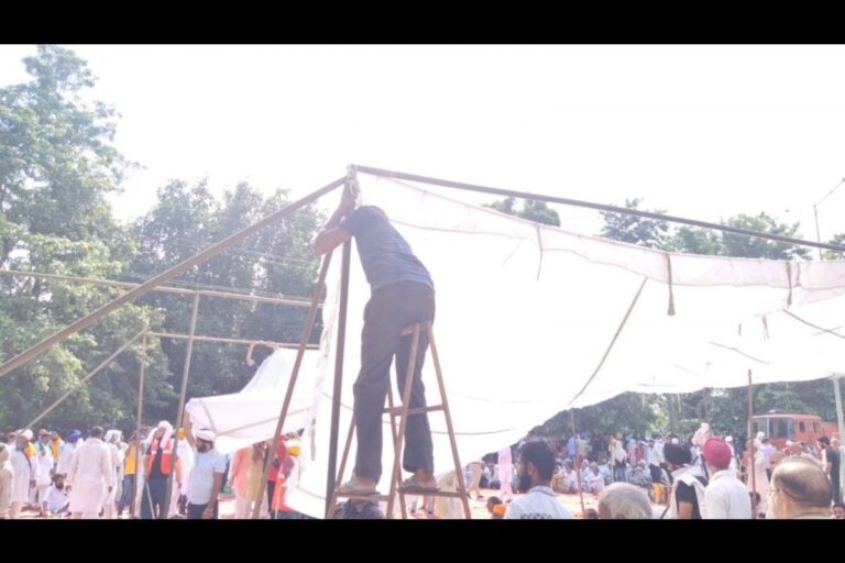 In it for the Long Haul? Protesting Farmers Continue to ‘Gherao’ Karnal Mini Secretariat, Pitch Tents