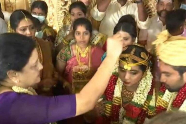AMMK Volunteers Throng as TTV Dhinakaran’s Daughter Gets Married to Ramnatha Thulasiah Vandayar