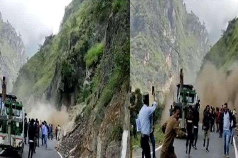 Watch: Major Landslide in Himachal’s Shimla Blocks Key Highway