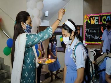 Anxiety and excitement grip students, teachers as schools reopen for offline classes across India