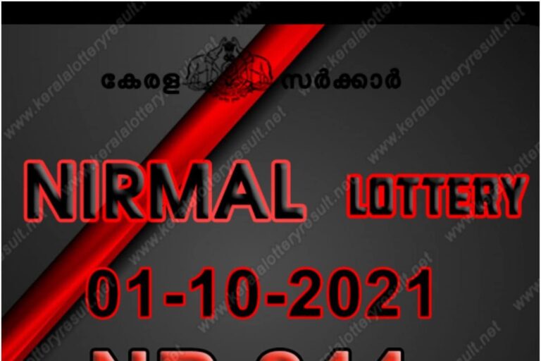 Kerala Nirmal NR-244 Lottery Result 2021 Live Updates: Check Winning Numbers for October 1