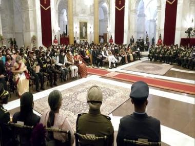 Defence Investiture Ceremony: President Ram Nath Kovind confers Gallantry Awards on war heroes