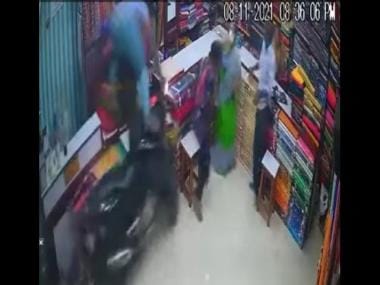 Biker rams into clothing shop after brakes fail in Telangana; video goes viral
