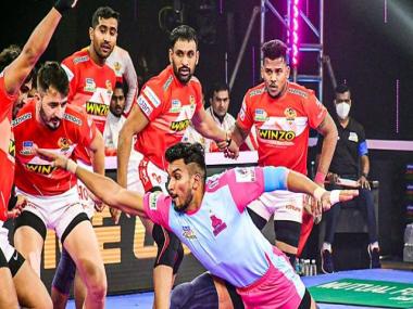 Pro Kabaddi League 2021: Gujarat Giants beat Jaipur Pink Panthers; Dabang Delhi, Haryana Steelers post wins
