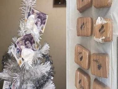 Dealer jailed for part in drug ring after UK police finds Christmas tree decorated with ?20 notes