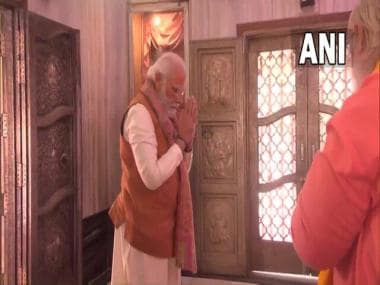 Narendra Modi in Meerut: PM arrives in city, offers prayers at Augurnath temple, floral tribute at Shahid Smarak