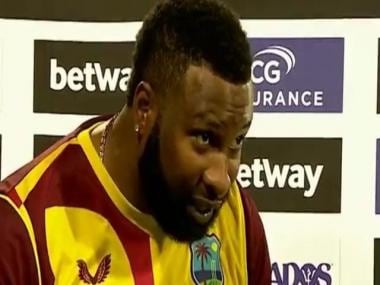 Watch: Kieron Pollard begins post-match interview by singing after West Indies win T20I series vs England