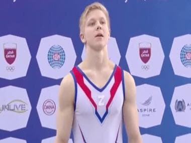 ‘Shocking behaviour’: Russian gymnast Ivan Kuliak wears war symbol on podium next to Ukrainian winner