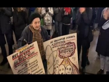 Russia-Ukraine crisis: Elderly Russian activist arrested for taking part in anti-war protest; watch