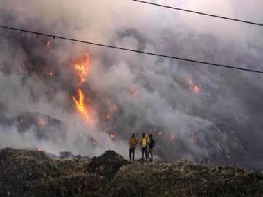 Fire at Delhi’s Ghazipur ‘garbage mountain’ rages on for three days: What’s going on and how it raised a political stink