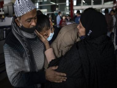 The emotional homecoming of several Indians from war-torn Ukraine