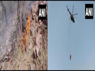 Rajasthan: Fire engulfs parts of Sariska Tiger Reserve, Air Force helicopters battle blaze