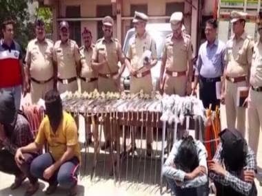 Maharashtra Police seize 89 swords from vehicle on Agra-Mumbai highway; 4 arrested