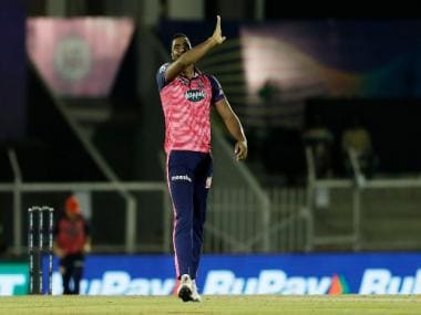 IPL 2022: RR’s Obed McCoy does ‘Pushpa’ celebration after taking maiden IPL wicket; watch video