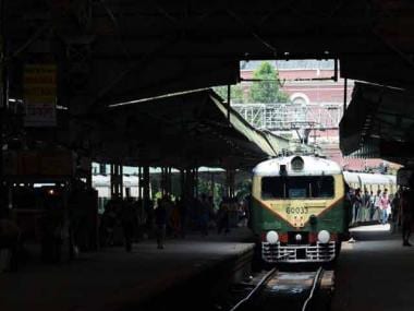 Local train at Chennai Beach Station climbs onto platform, no casualty reported