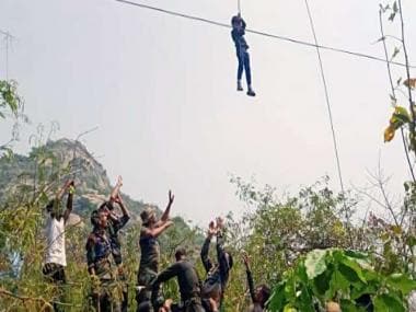 Deoghar ropeway accident: Rescue operations resume; efforts on to safely bring out seven still stuck in two cable cars